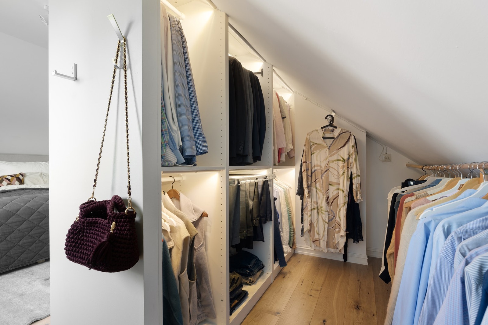 Arealeffektiv garderobeløsning Galleribilde