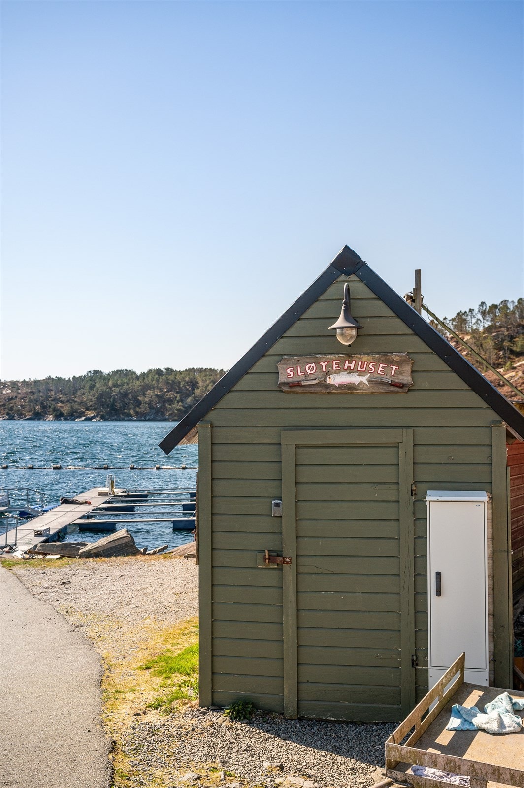 I nærområdet finnes felles fasiliteter som sløyebod, til glede for beboerne. Galleribilde