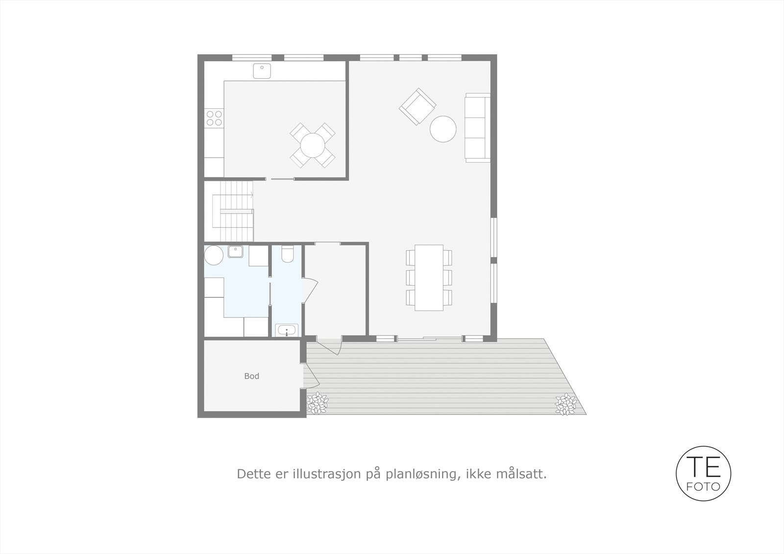Plantegning for hovedetasjen Galleribilde