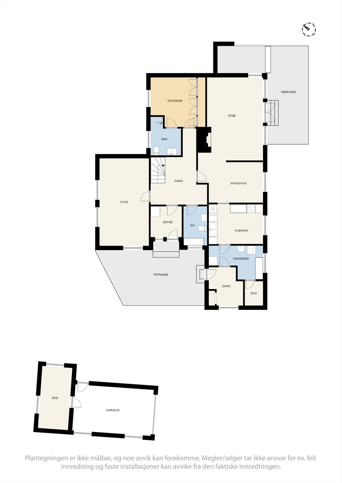 Plantegning 1. etg. Galleribilde