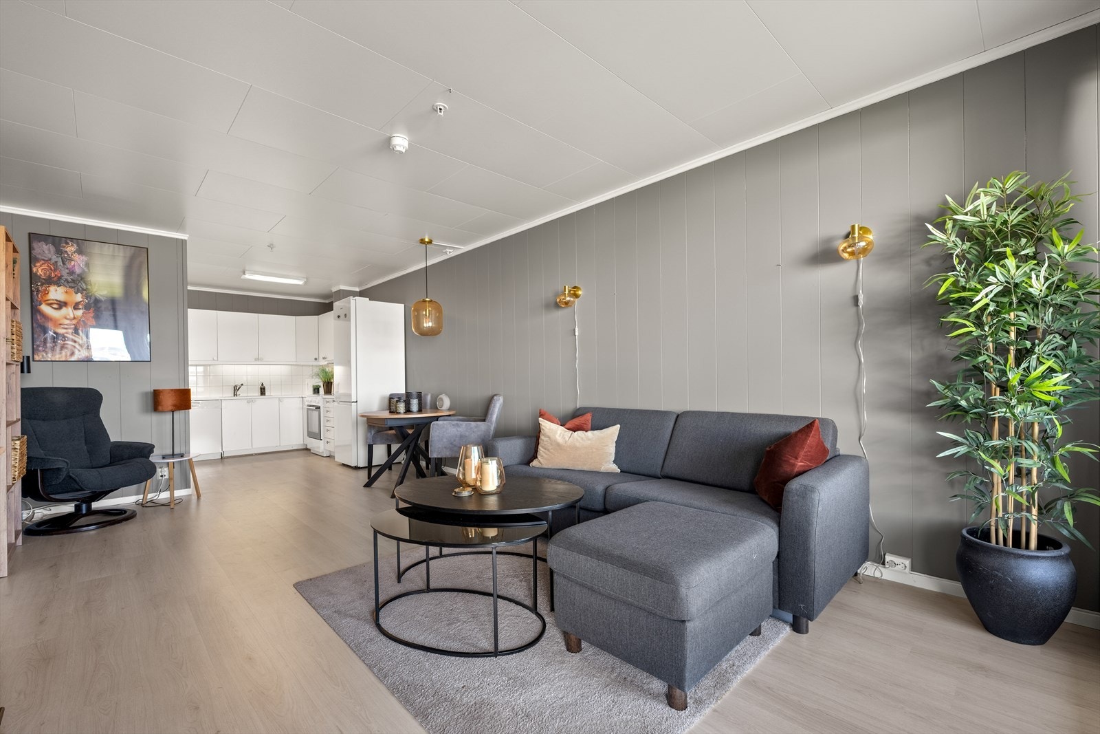 Leiligheten har en lettstelt og arealeffektiv planløsning. Galleribilde