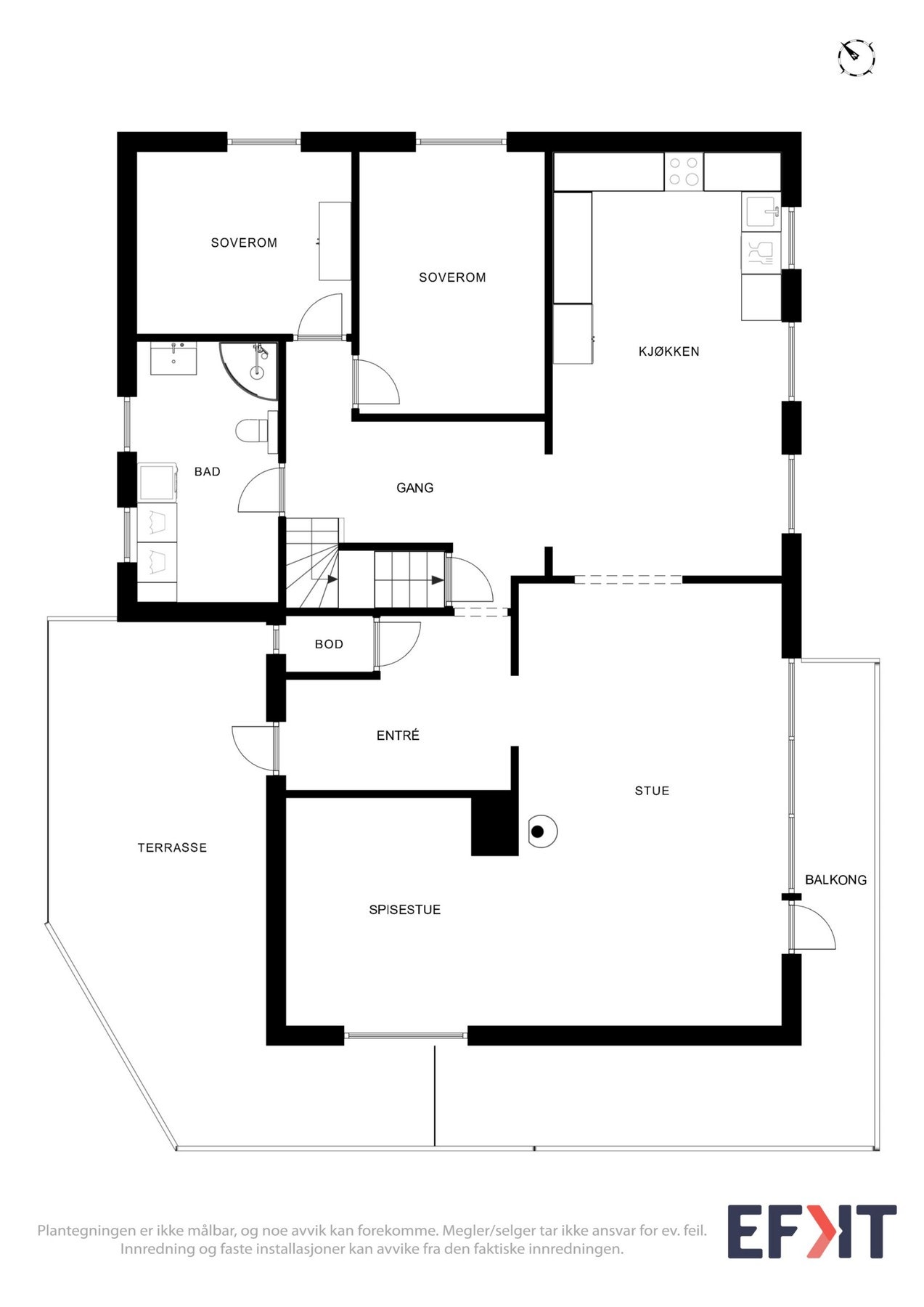 2d plantegning - Hovedetasje Galleribilde