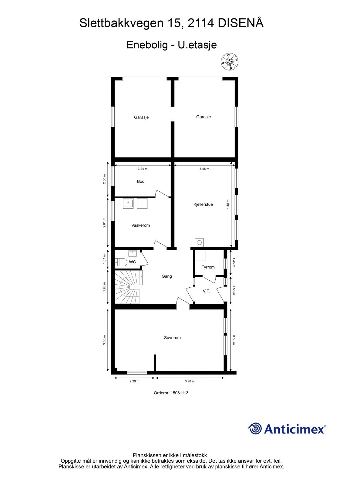 Plantegning - U.etasje Galleribilde