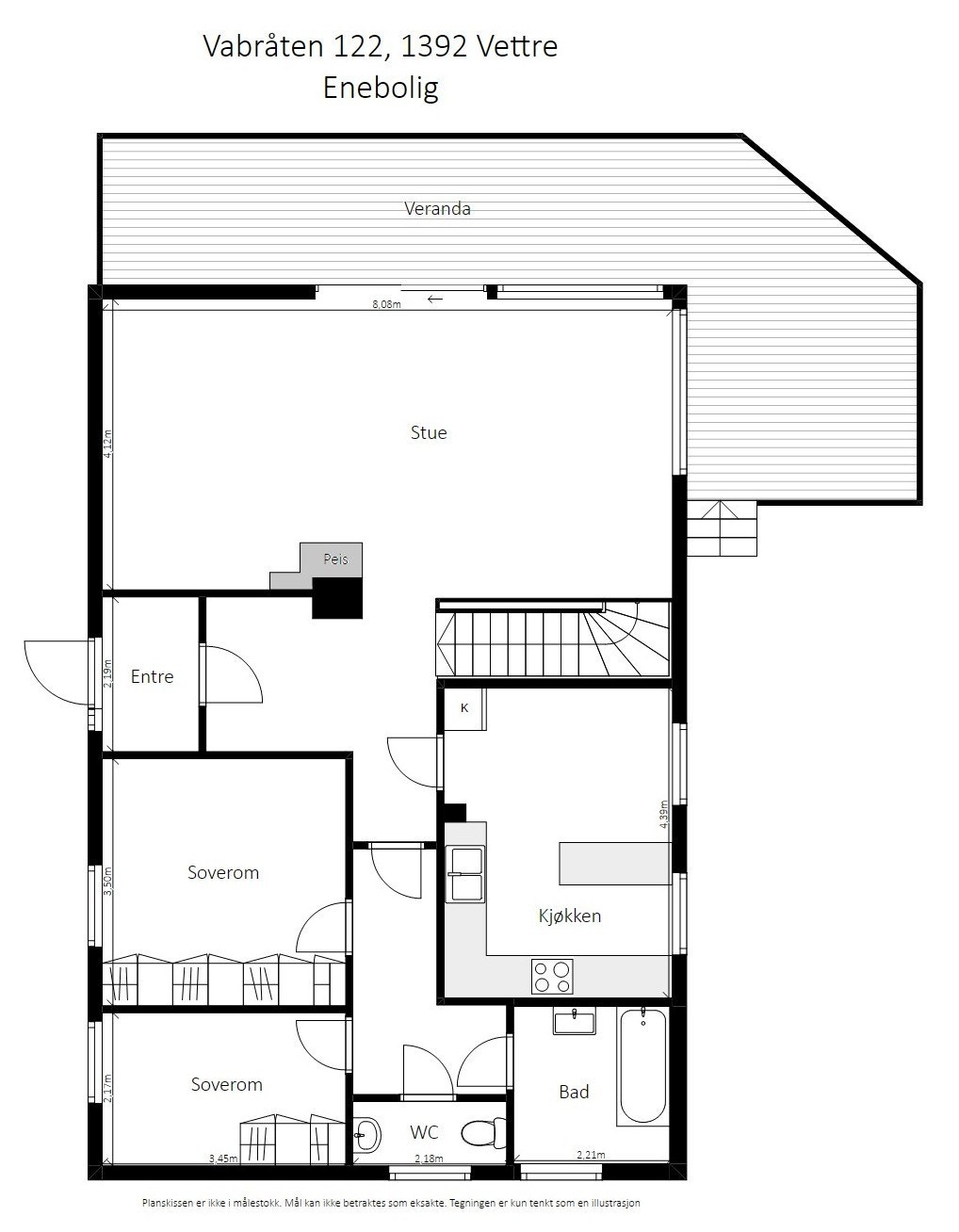 Plantegning 1. etasje. Galleribilde