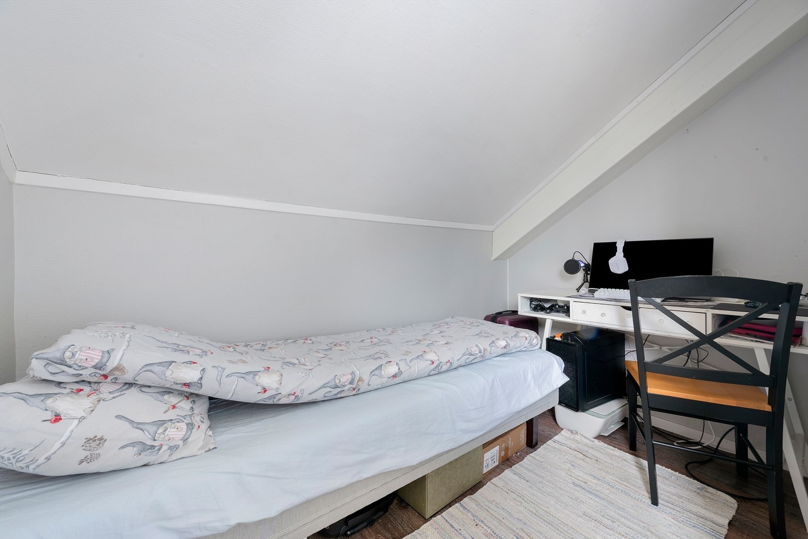 Loft, disponibelt rom, ikke godkjent soverom Fotograf: Maren Terese Forsbakk Galleribilde
