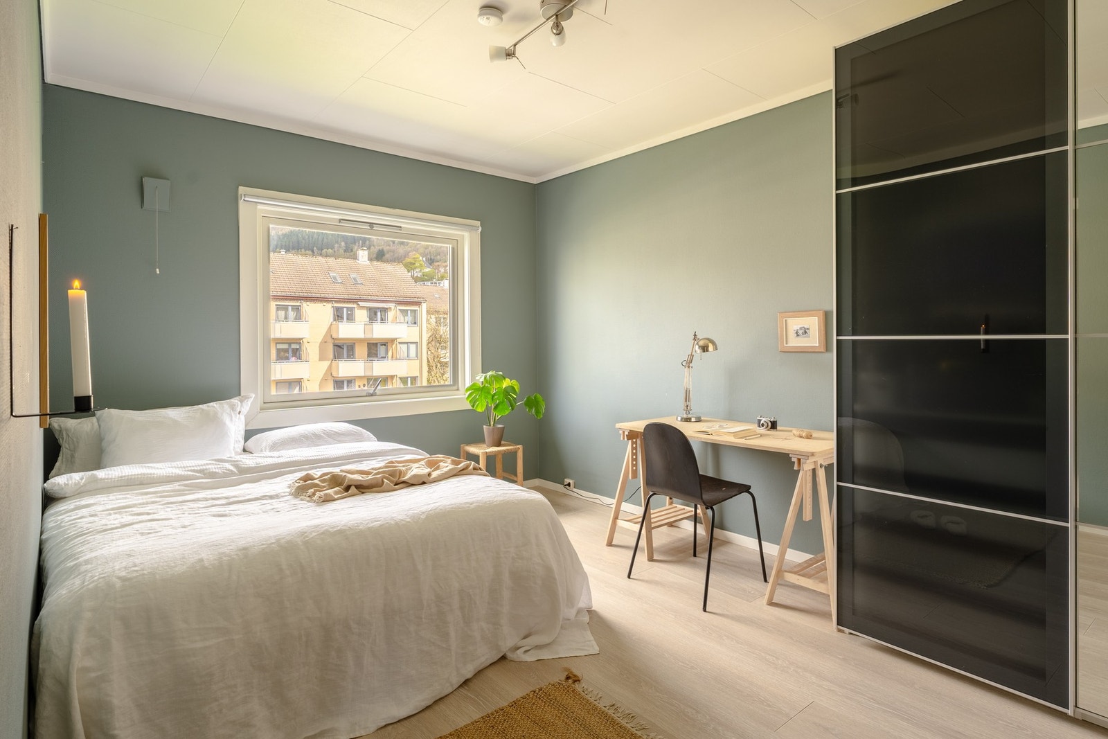 Det andre soverommet måles til 11,6 kvm. og har også god plass til seng, nattbord og garderobe. Galleribilde