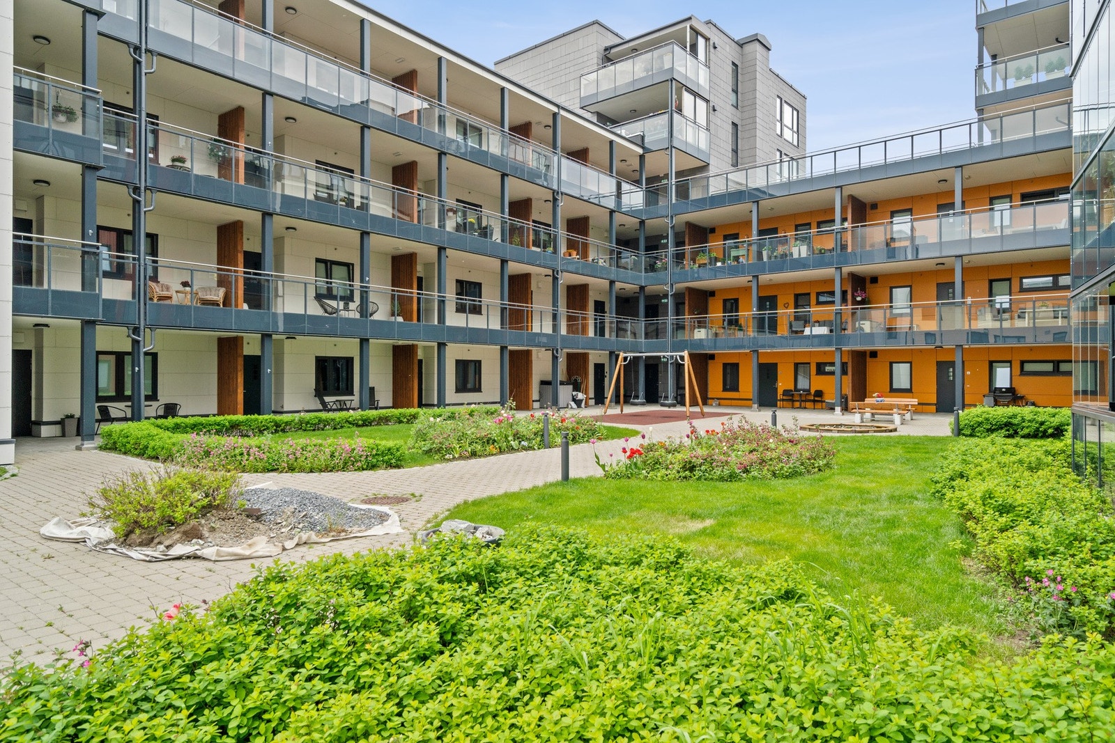Pent opparbeidede fellesarealer som kan benyttes. Galleribilde