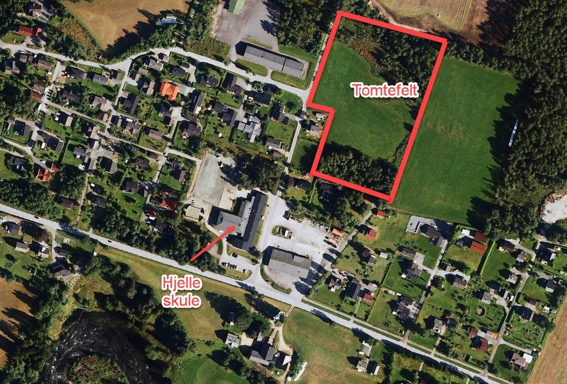 Oversiktsbilde Momarka tomtefelt Galleribilde