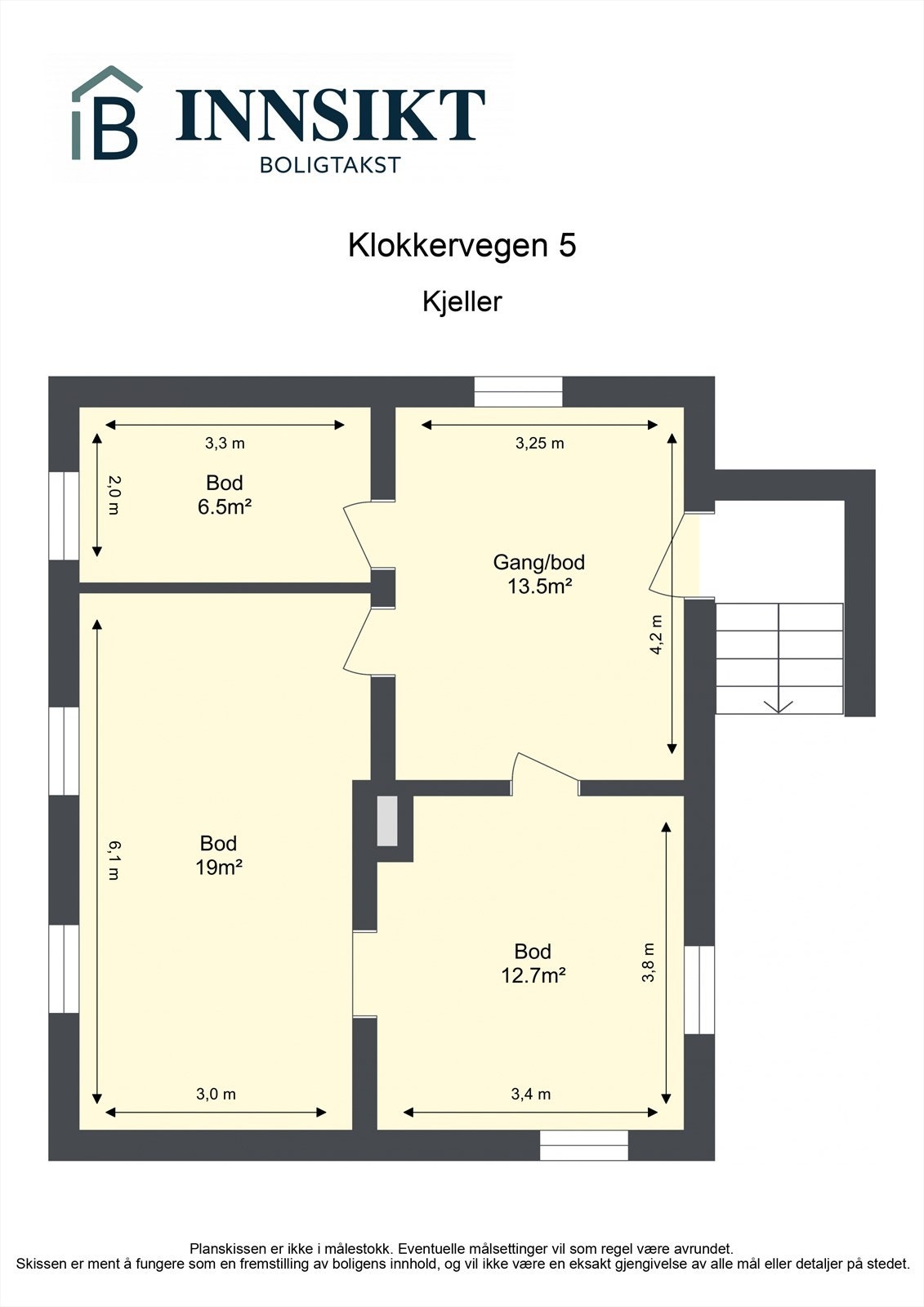 Plantegning kjeller. Galleribilde