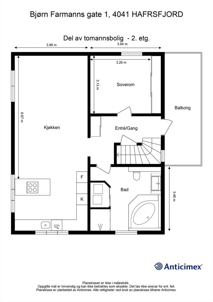 Plantegning 2. etasje Galleribilde