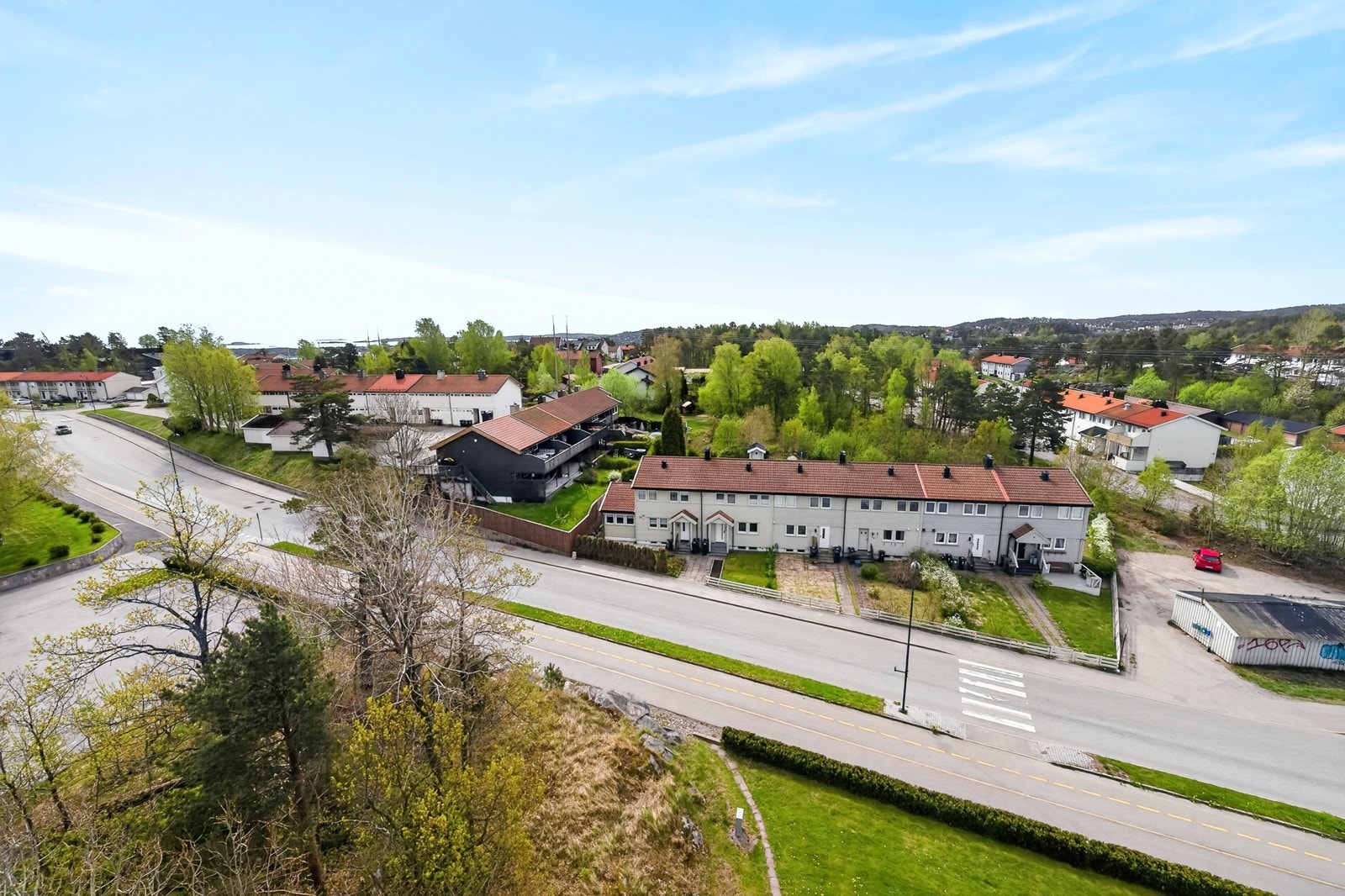 Fint utsyn over nærområdet Galleribilde