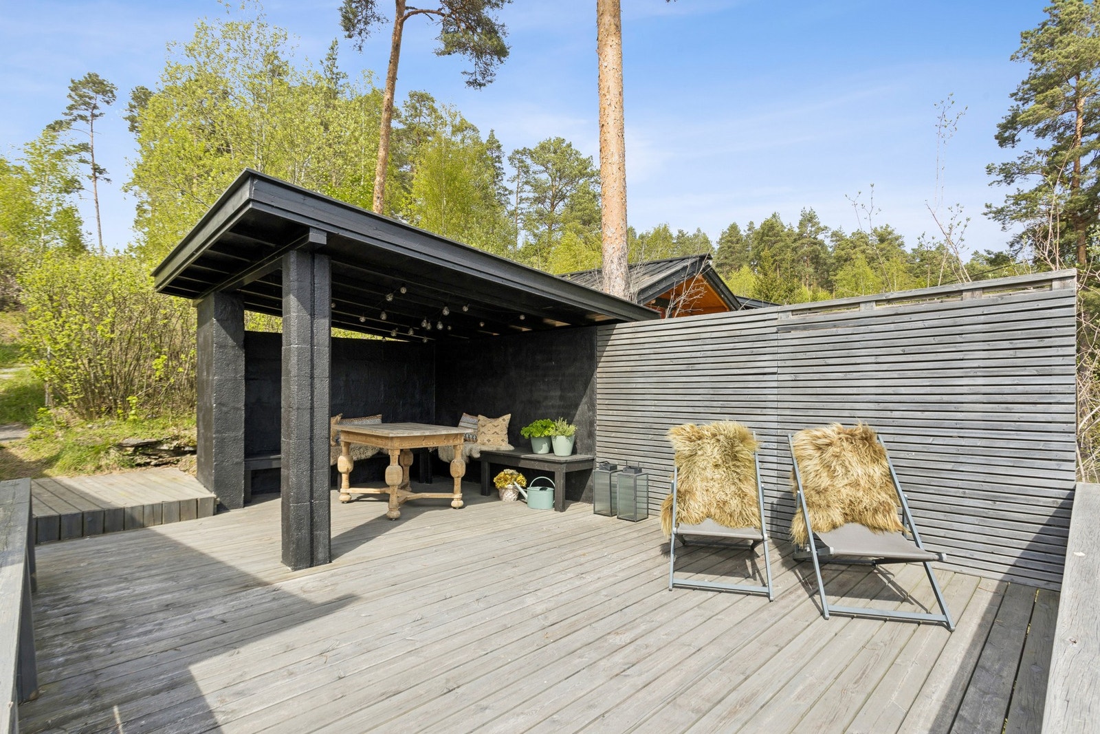 Terrassen blir fort favorittplassen om sommeren. Galleribilde