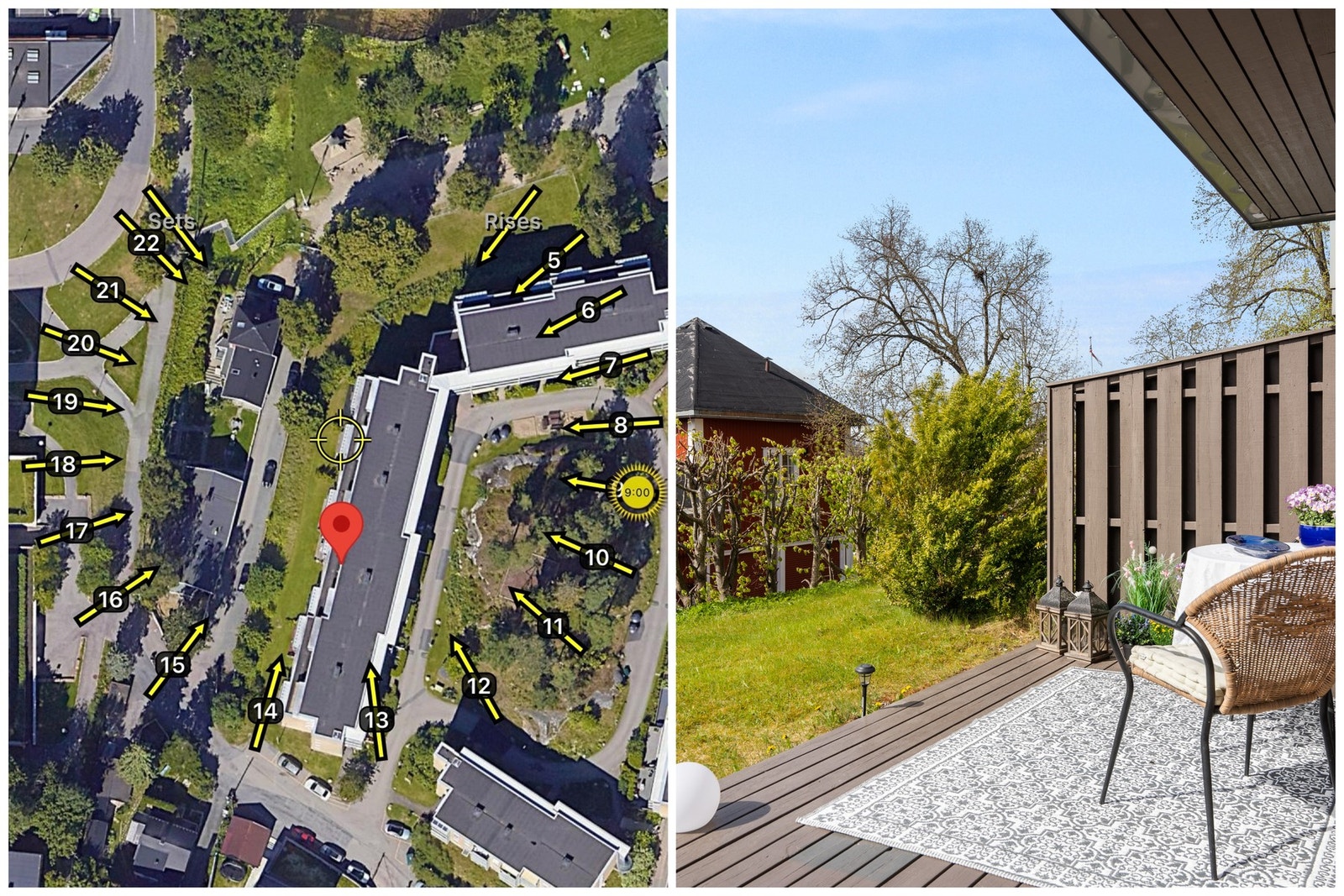 Den vestvendte beliggenheten gir gode solforhold. Her kan sommerdagene nytes til det fulle! Galleribilde