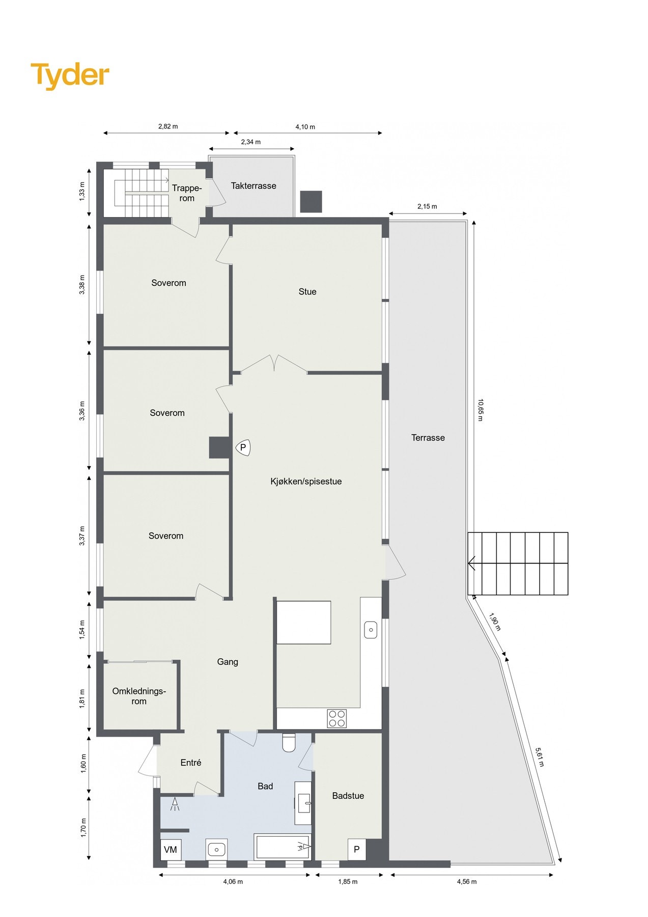 Plantegning 1. etasje Galleribilde