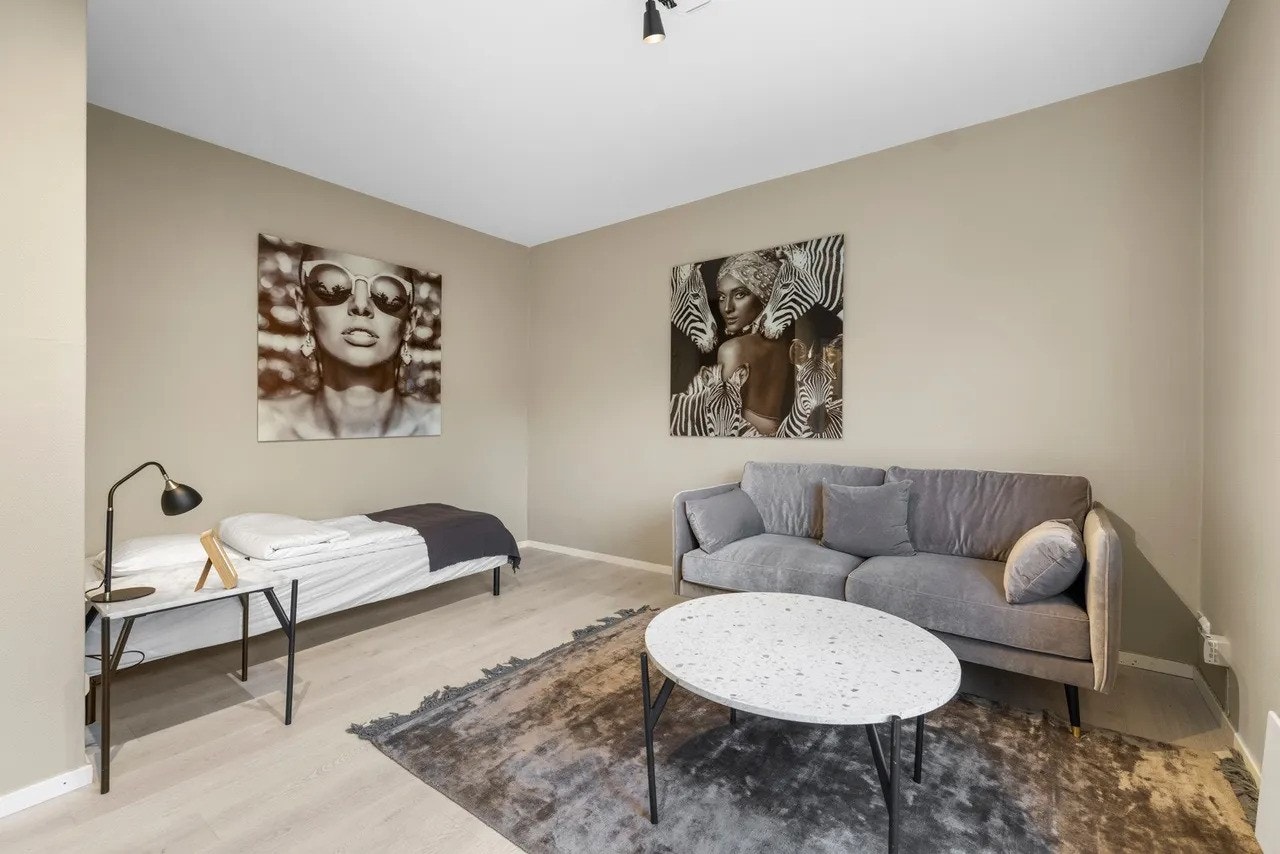 God plass til seng. Galleribilde