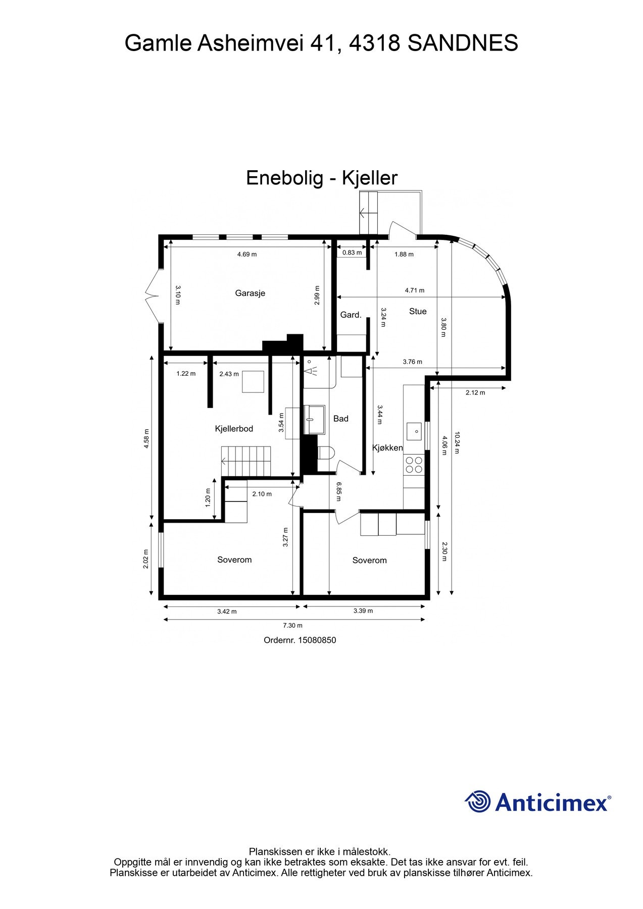 Plan kjeller Galleribilde