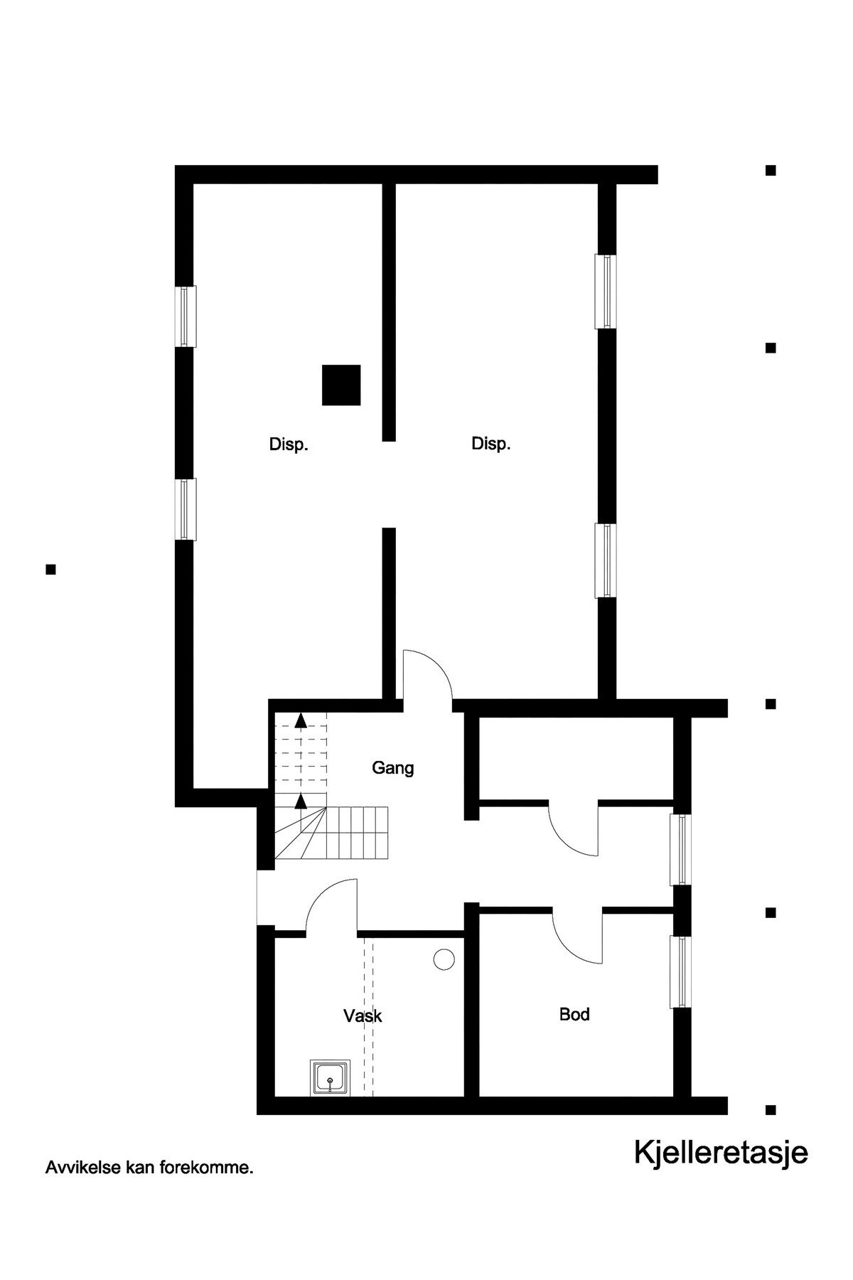 Plantegning kjeller Galleribilde