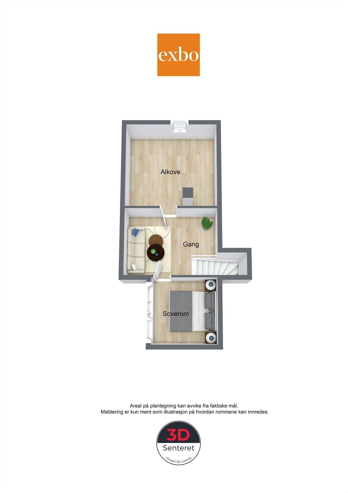 Plantegning loft Galleribilde