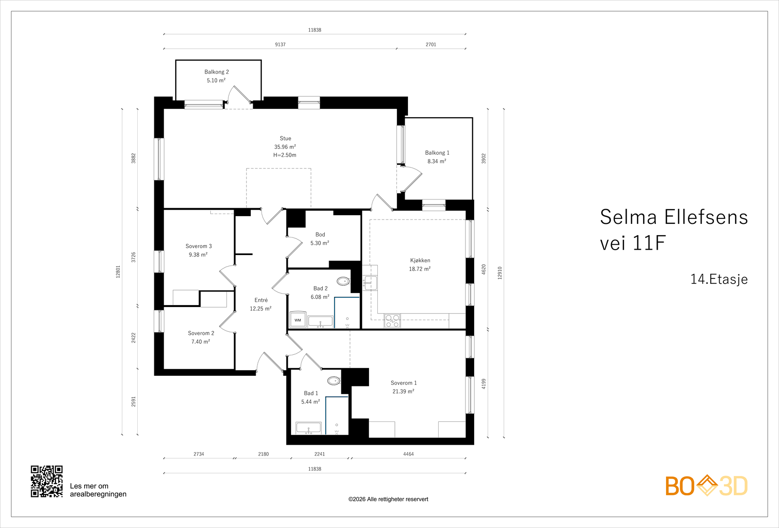 Plantegning Galleribilde