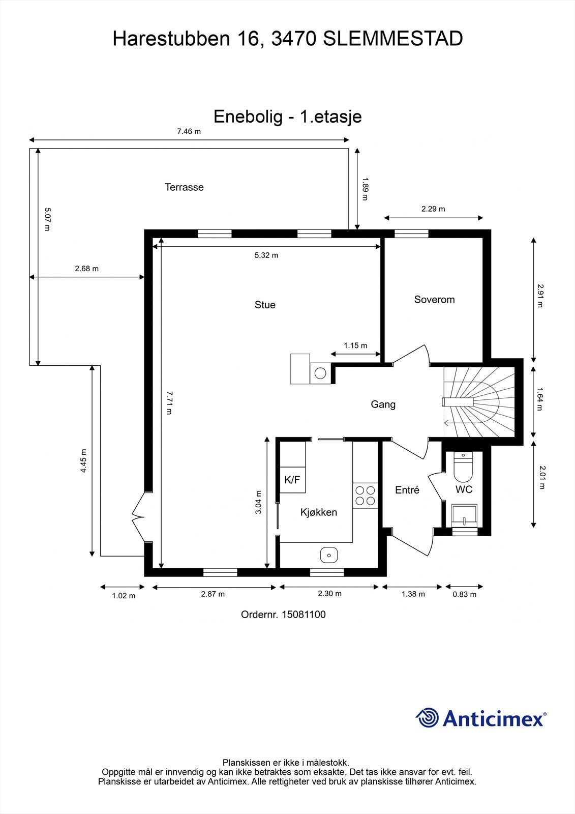 Plantegning 1.etasje Galleribilde