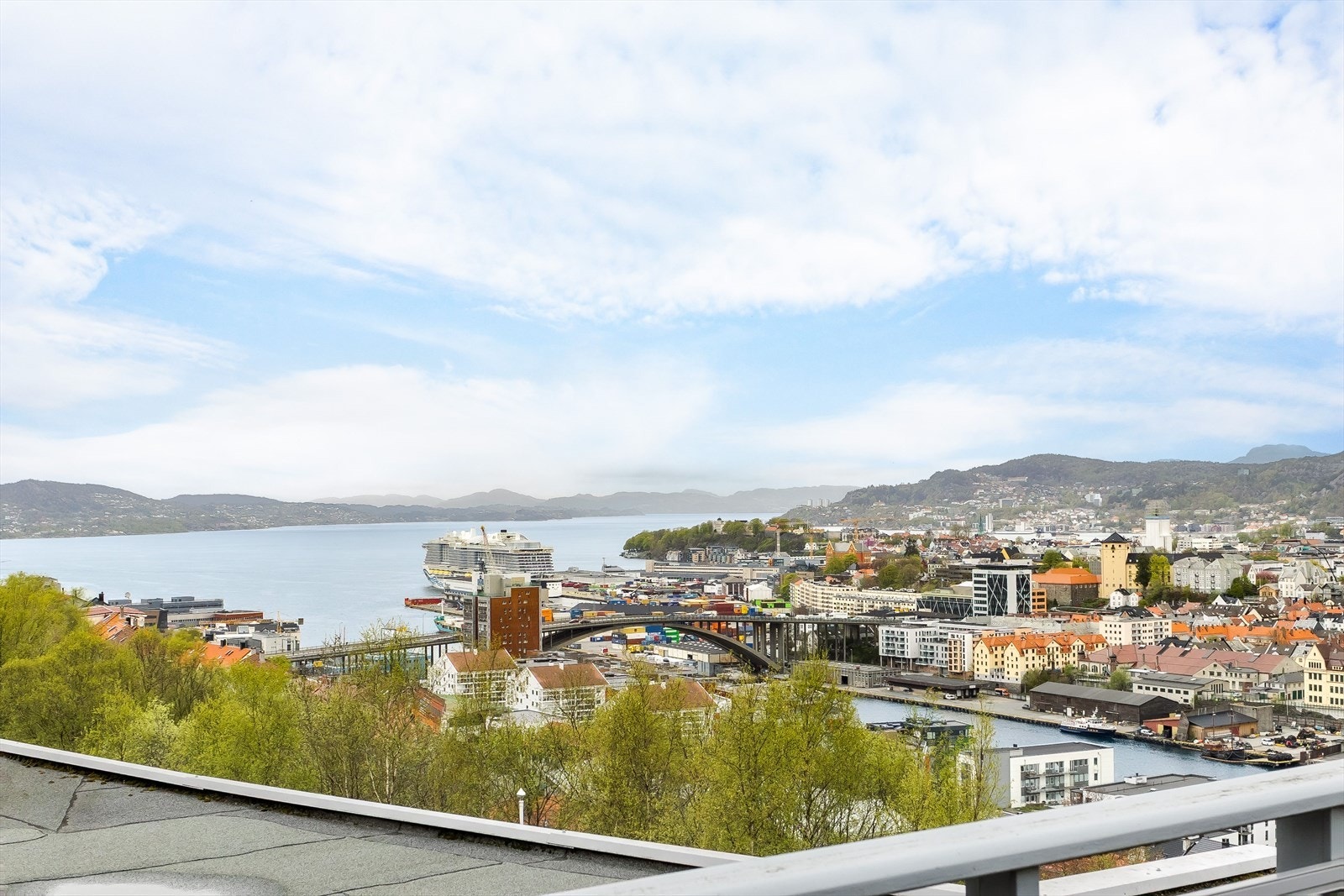 Utsikt fra felles takterrasse Galleribilde