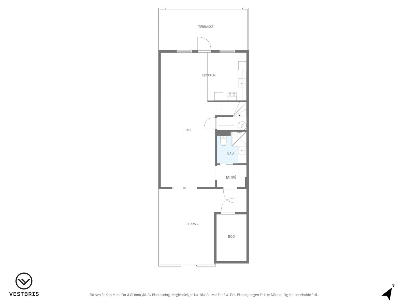 Planløsning på hovedplan Galleribilde