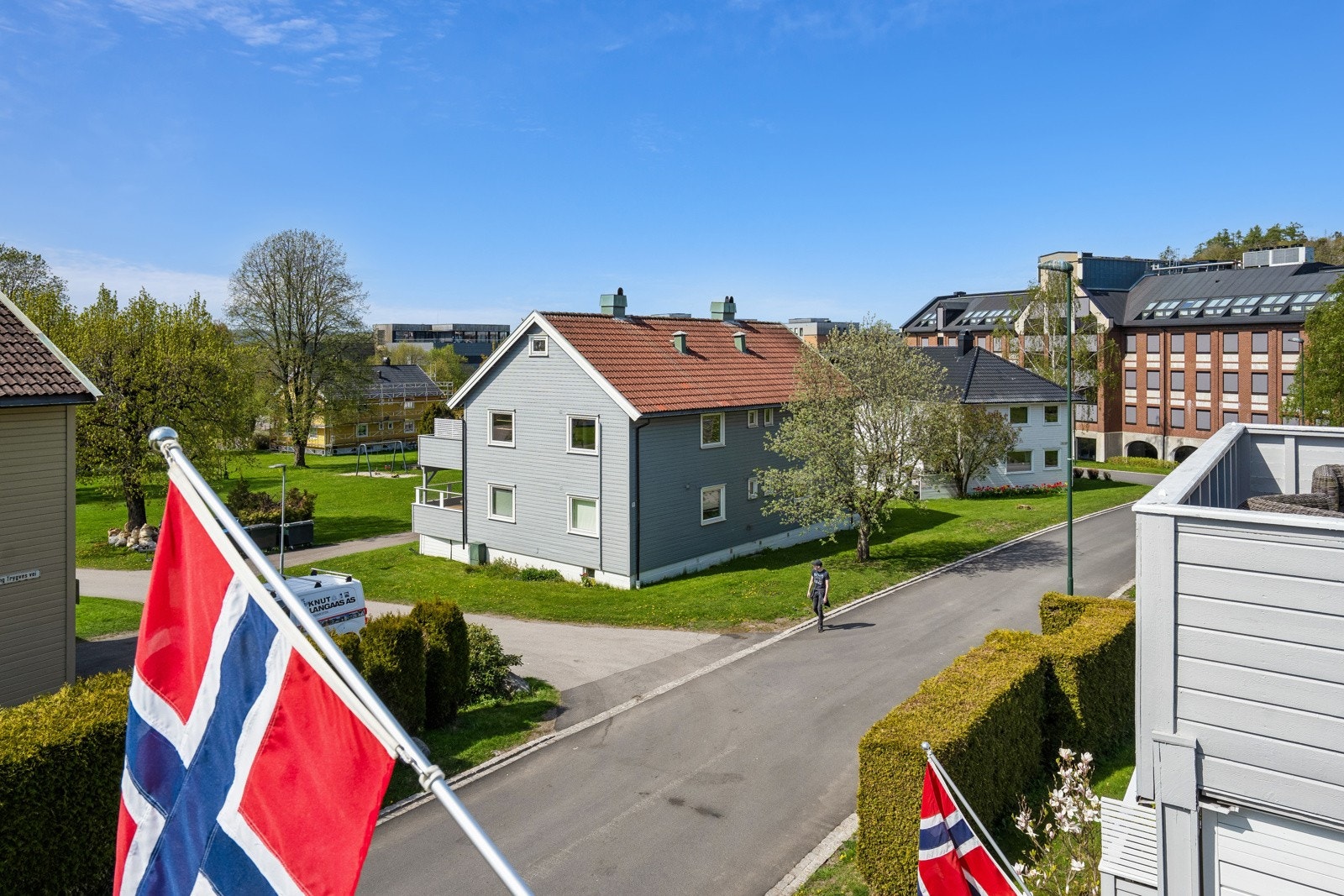 Utsikt fra balkongen Galleribilde