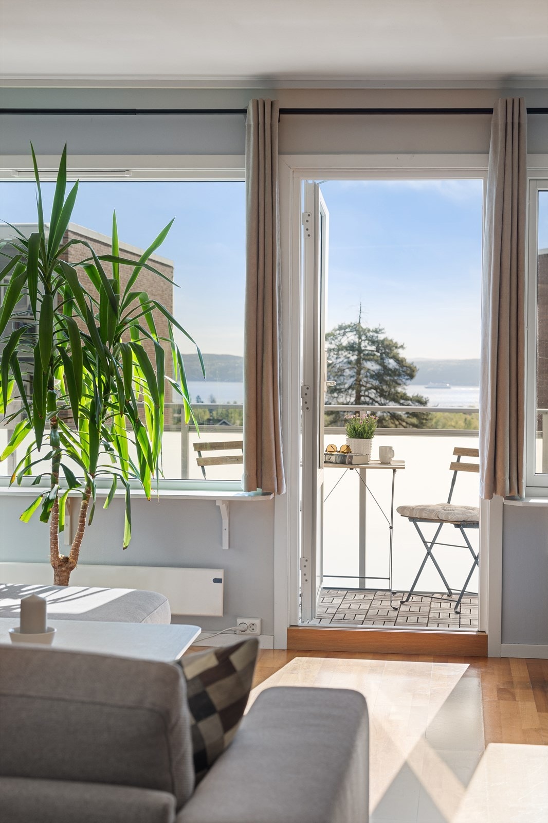 Store vinduer gir rikelig med naturlig lys. Galleribilde