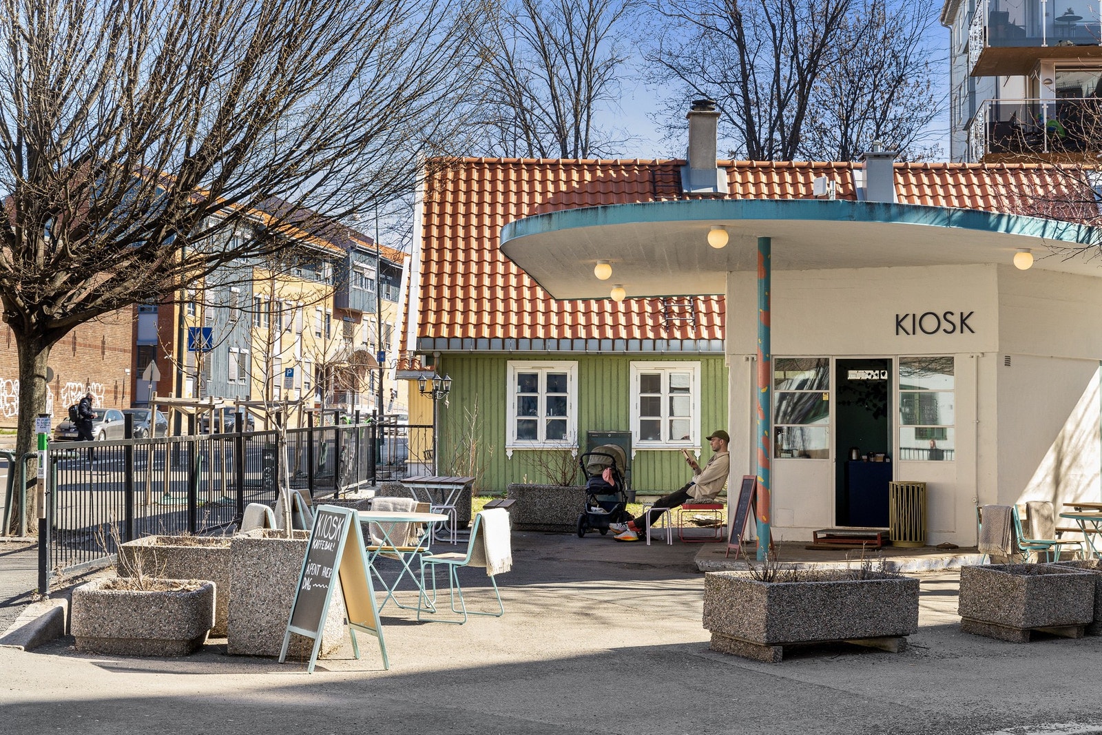 Populære nabolagskaféen KIOSK på Vålerenga. Galleribilde