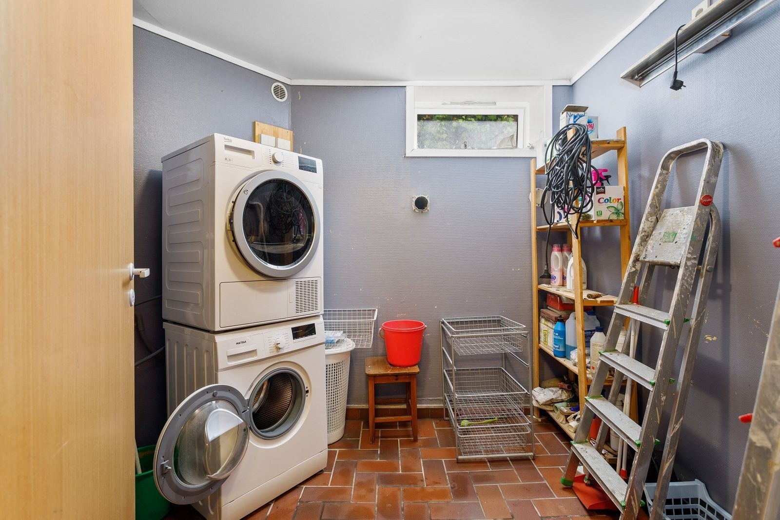 Felles vaskeri i kjeller. Galleribilde