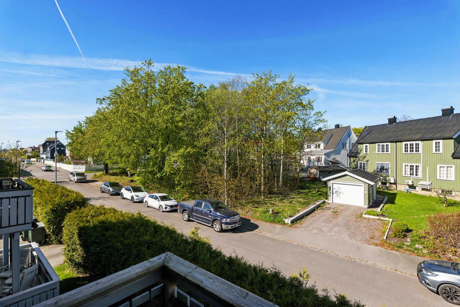 Utsikt fra balkongen Galleribilde