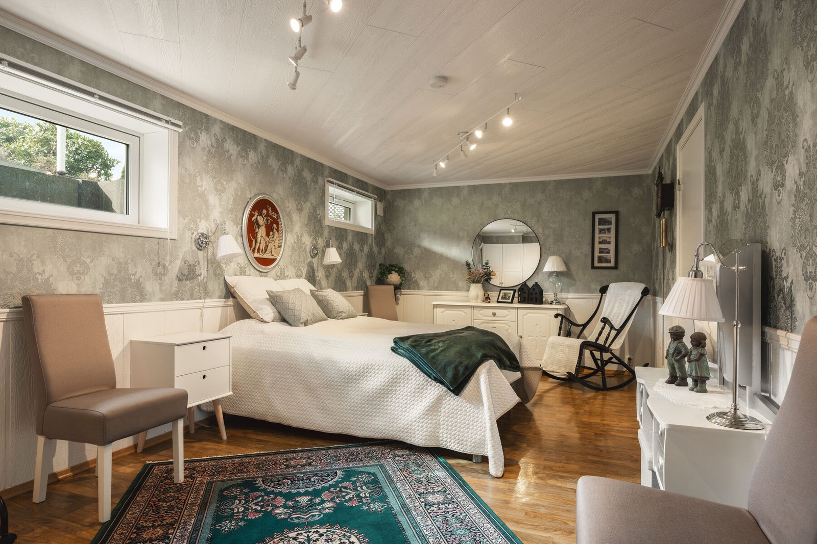 Disponibelt rom blir i dag brukt som soverom. Galleribilde