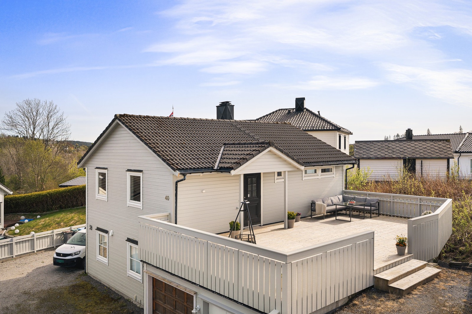 Uteplassen måler 63 kvm. Galleribilde