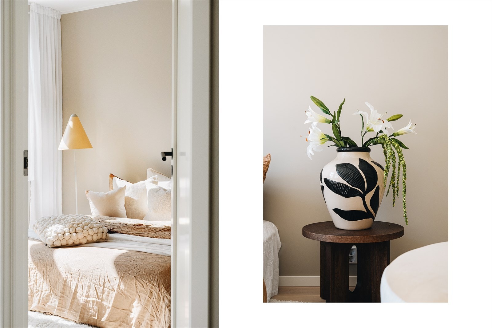 Leiligheten har to soverom med en praktisk og gjennomtenkt plassering i hver sin ende av boligen - ideelt for både privatliv og fleksibel bruk. Galleribilde