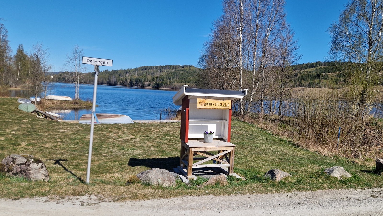 Velkommen til Slåstad/Dølisjøen! Foto: eier. Galleribilde