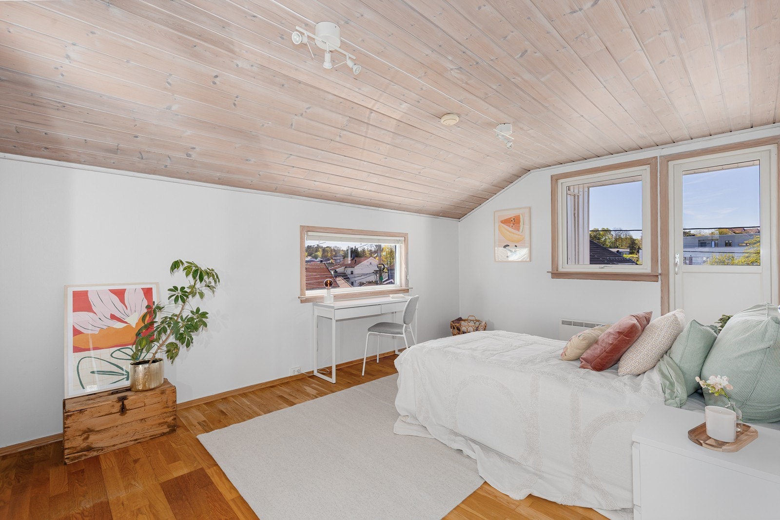 Soverom med utgang til veranda Galleribilde