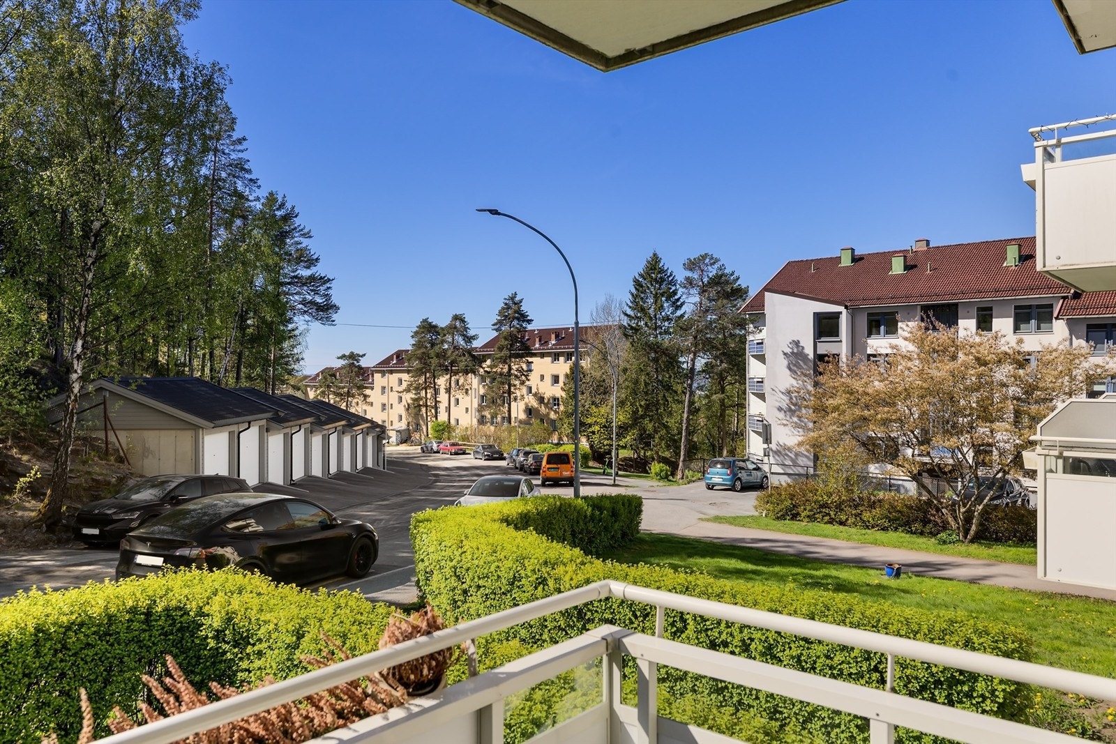 Utsikt fra balkongen Galleribilde