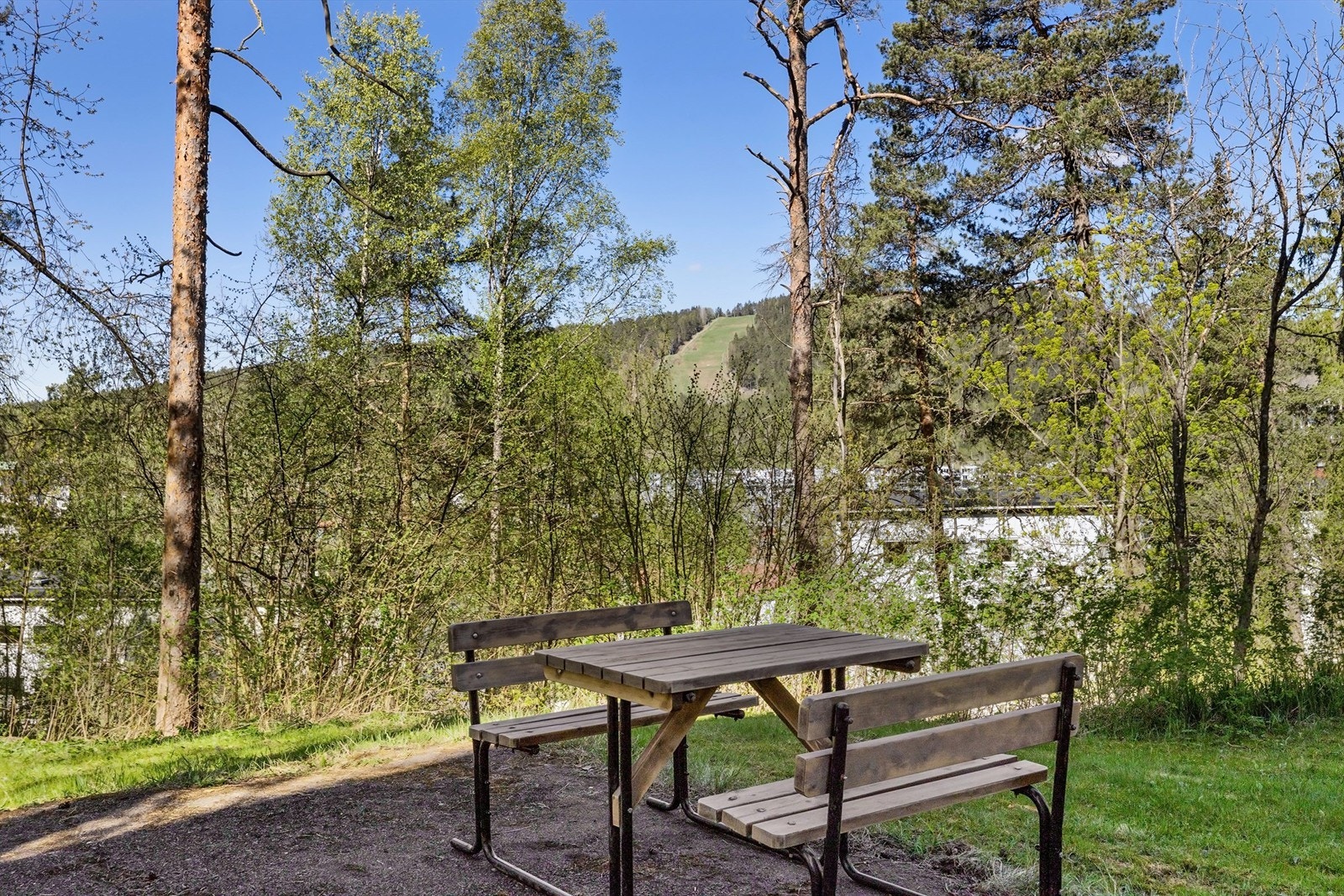 Sittegruppe på fellesområdet med utsikt mot Grefsenkleiva Galleribilde