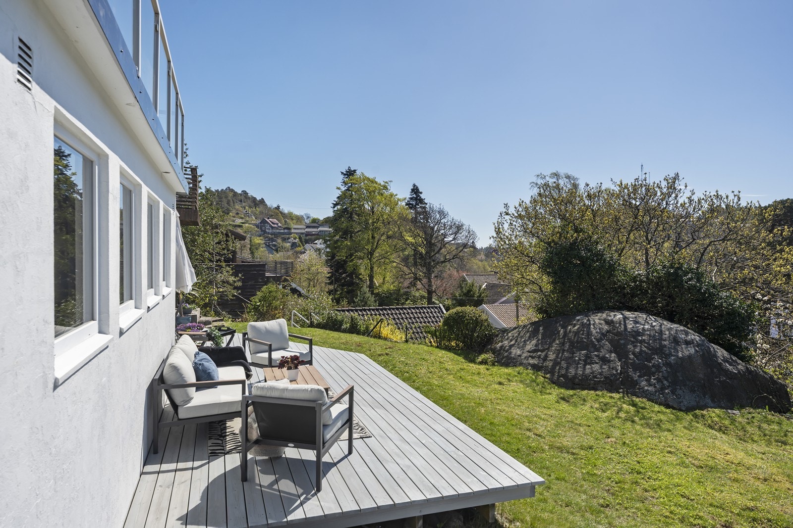 Flotte uteområder med sol fra morgen til kveld. Galleribilde