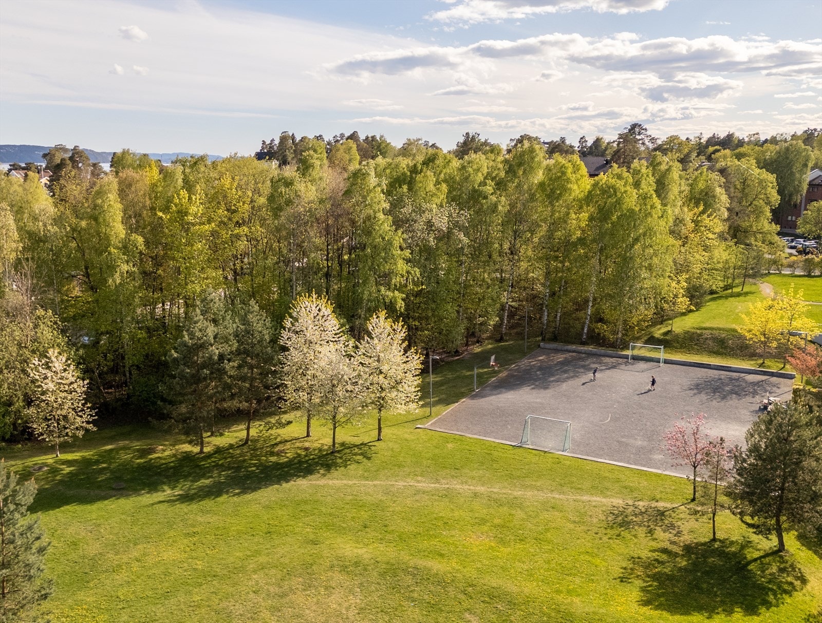 Hele Rolfsbukta har nydelige fellesområder med park, løkke og vannspeilet som er en portal fra området mot havet! Galleribilde