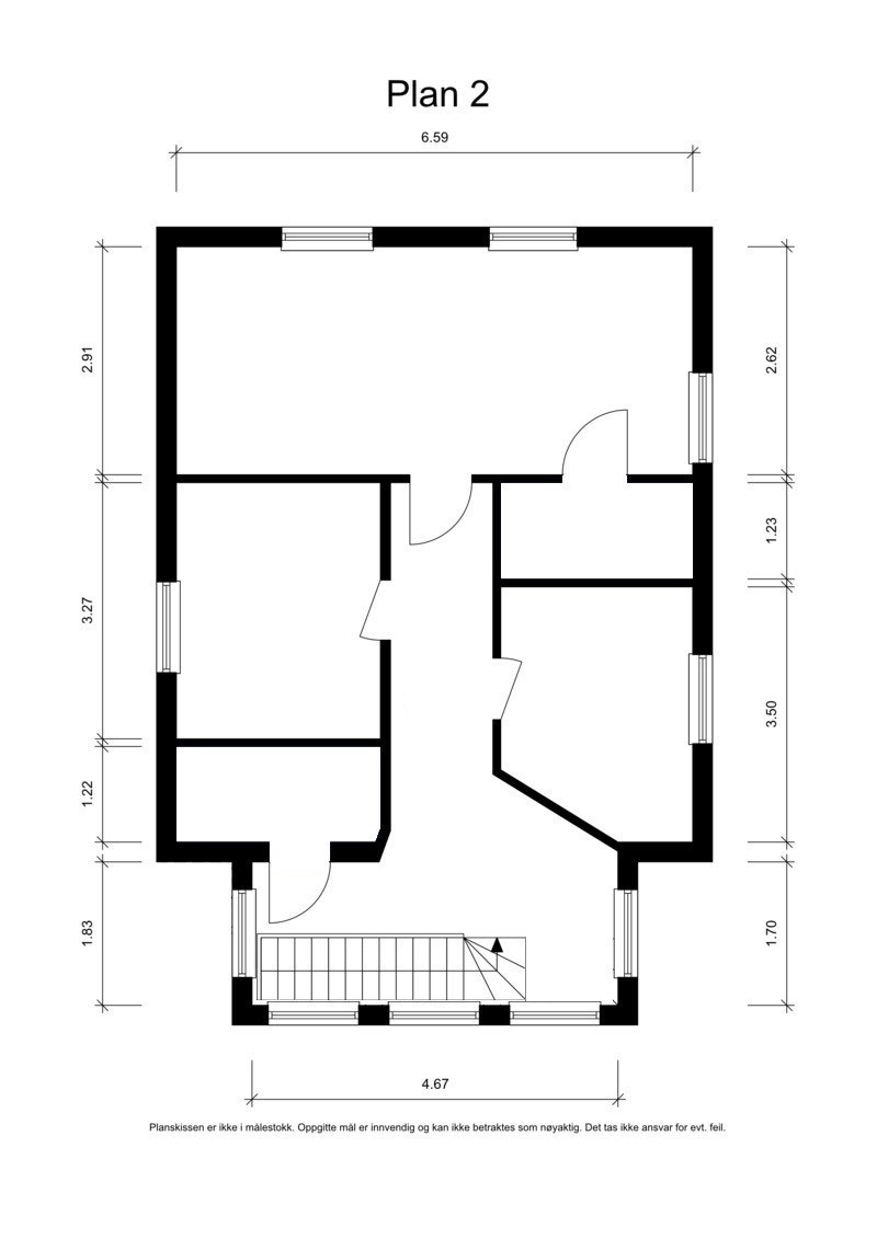 Plantegning 2. etasje. Galleribilde