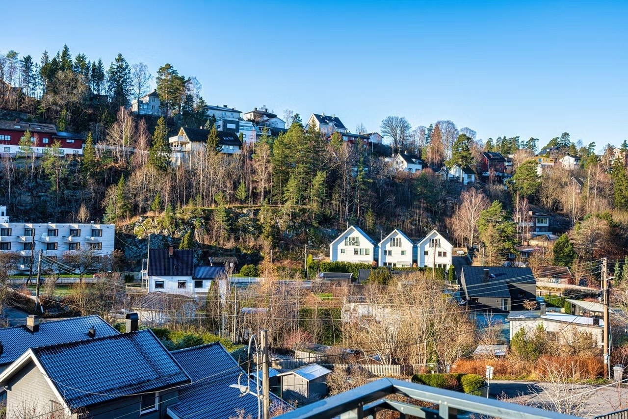 Utsikt fra leiligheten. Galleribilde