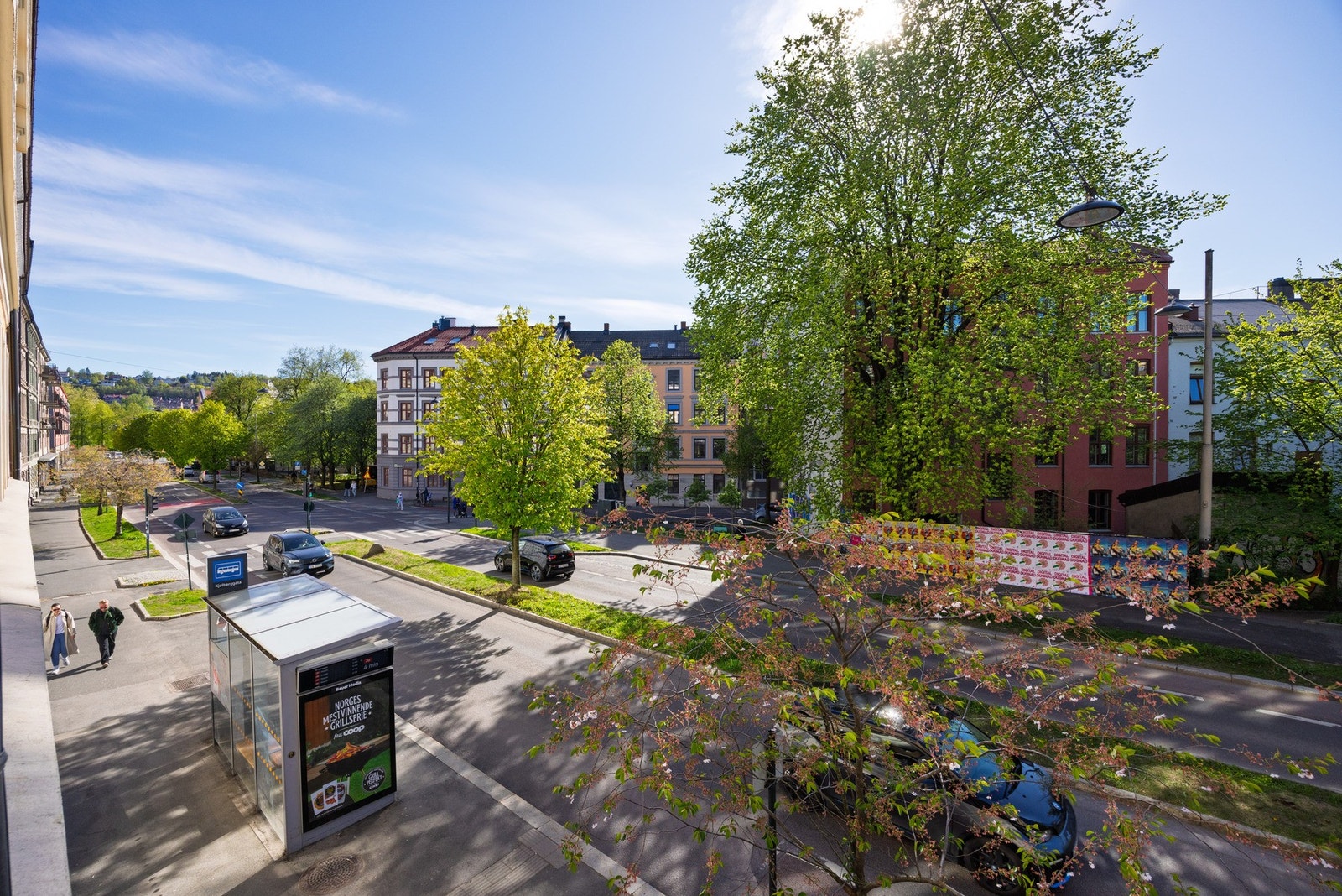 Frodig utsyn nedover Kjølberggata. Galleribilde