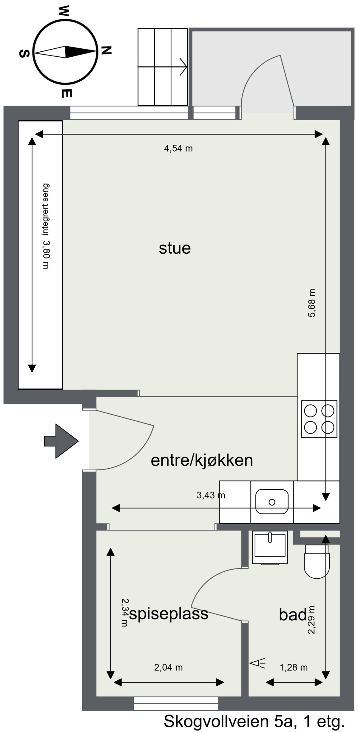 Plantegning. Galleribilde