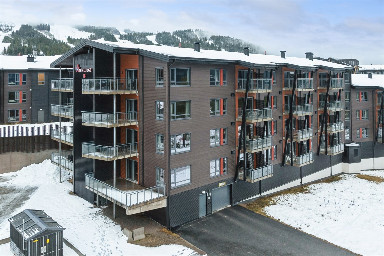 Førsteklasses beliggenhet i The Lodge med ski-in/ski-out og umiddelbar nærhet til Norges største alpinanlegg. Foto Johan Andersson/EFKT Galleribilde