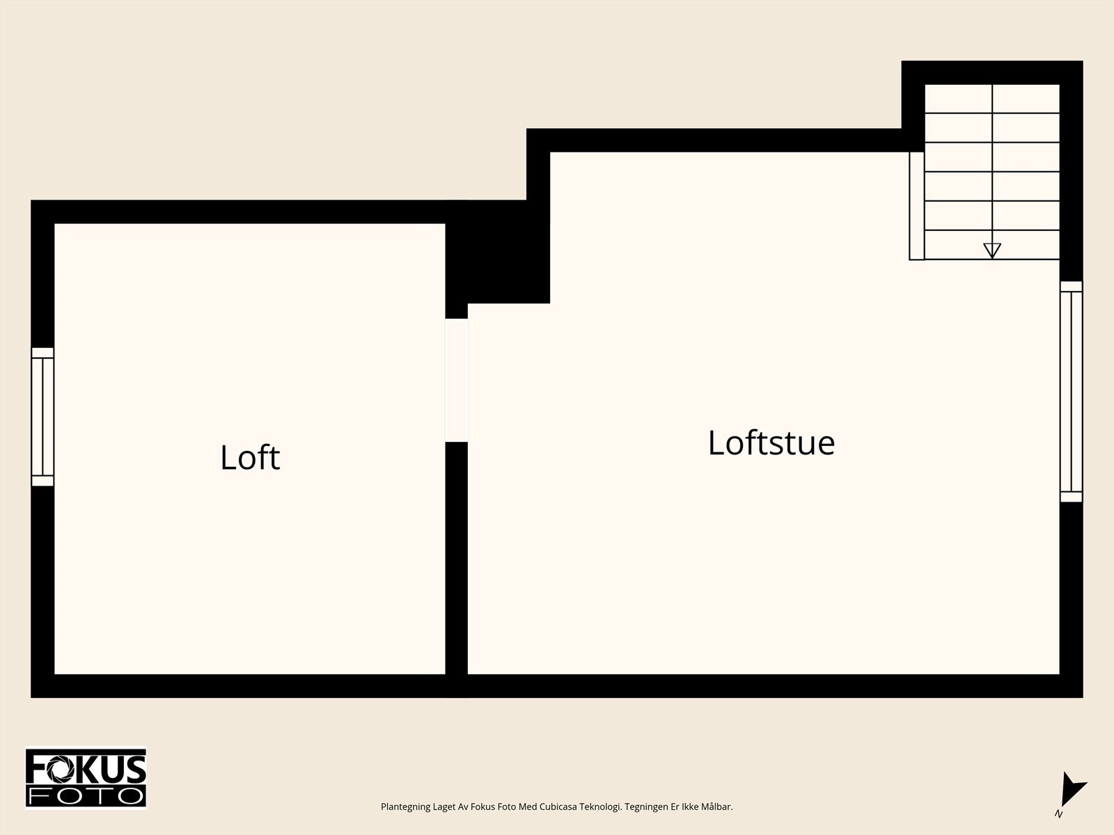 Plantegning 3.etasje (Hems/Loft) Galleribilde