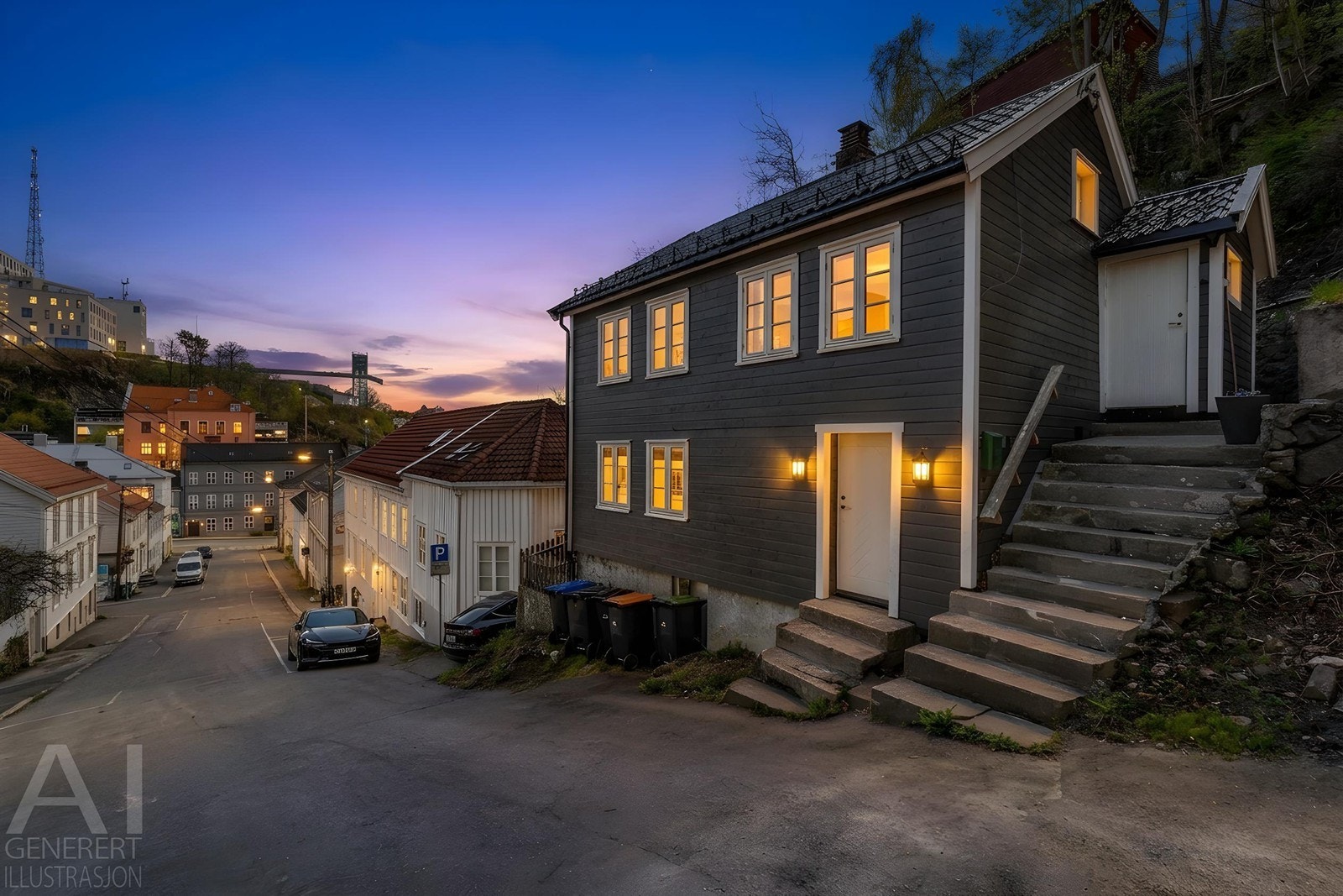 Velkommen til Klevgaten 9 - Enebolig med to seperate boenheter med tilbaketrukket og usjenert uteplass. FOTO: Fokus foto Galleribilde