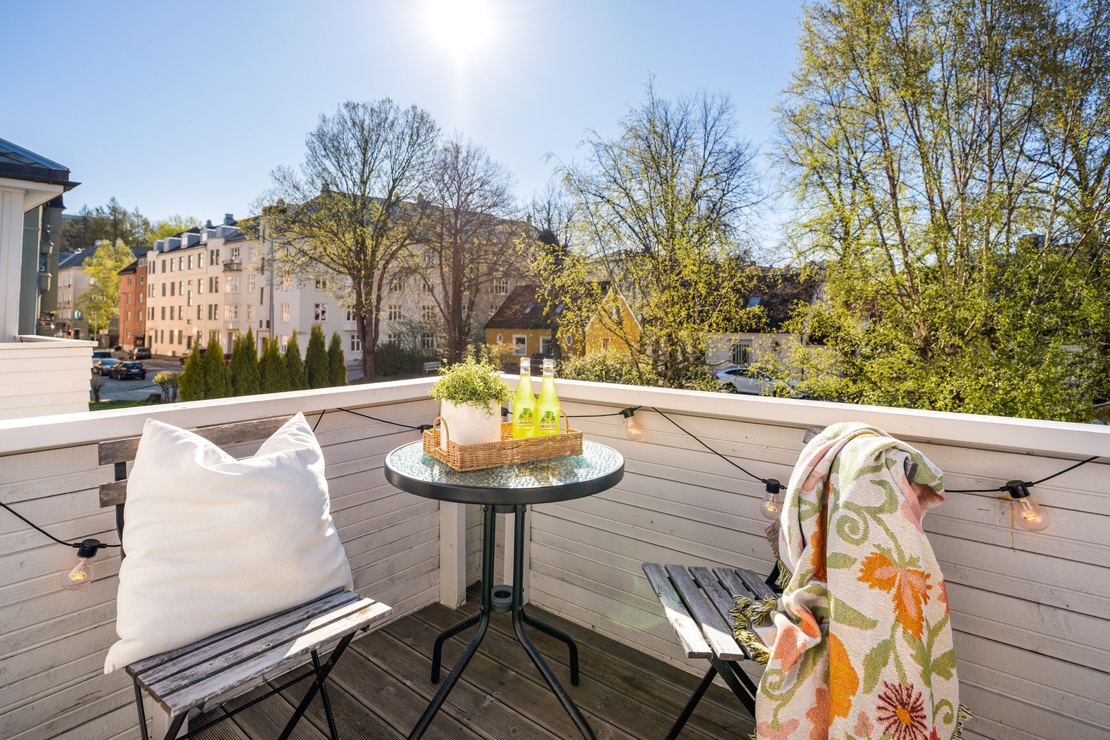 Balkongen er på 7 m². Galleribilde