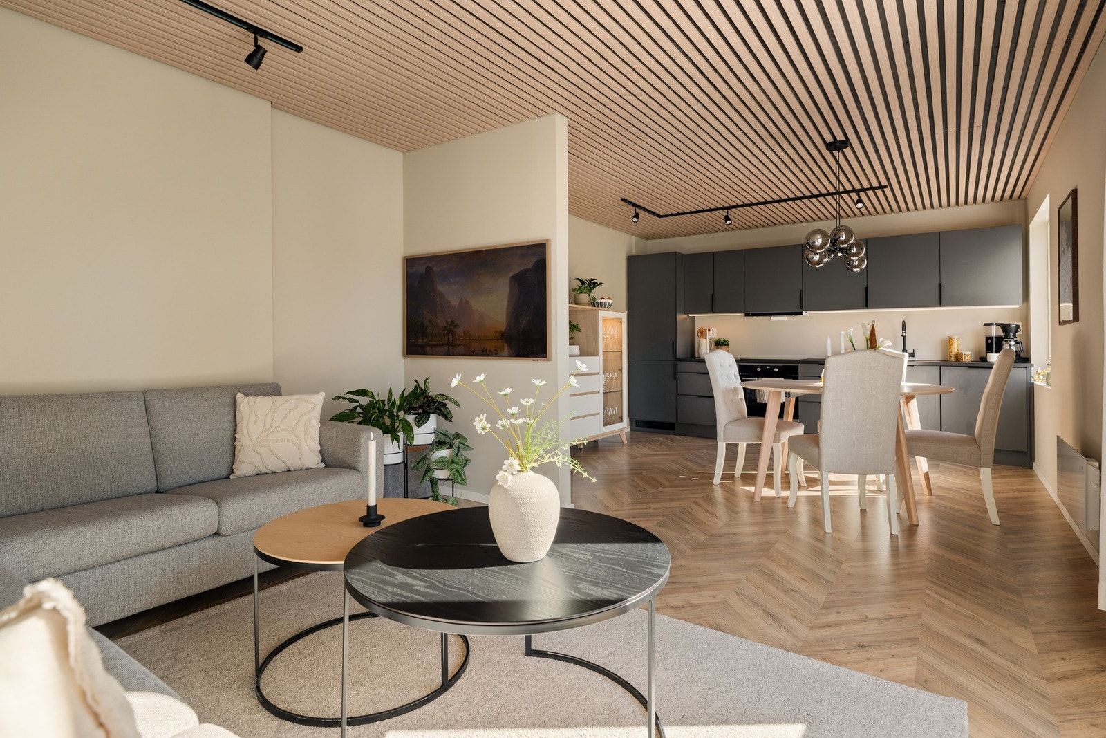 Stue/kjøkken er på 25 m². Galleribilde