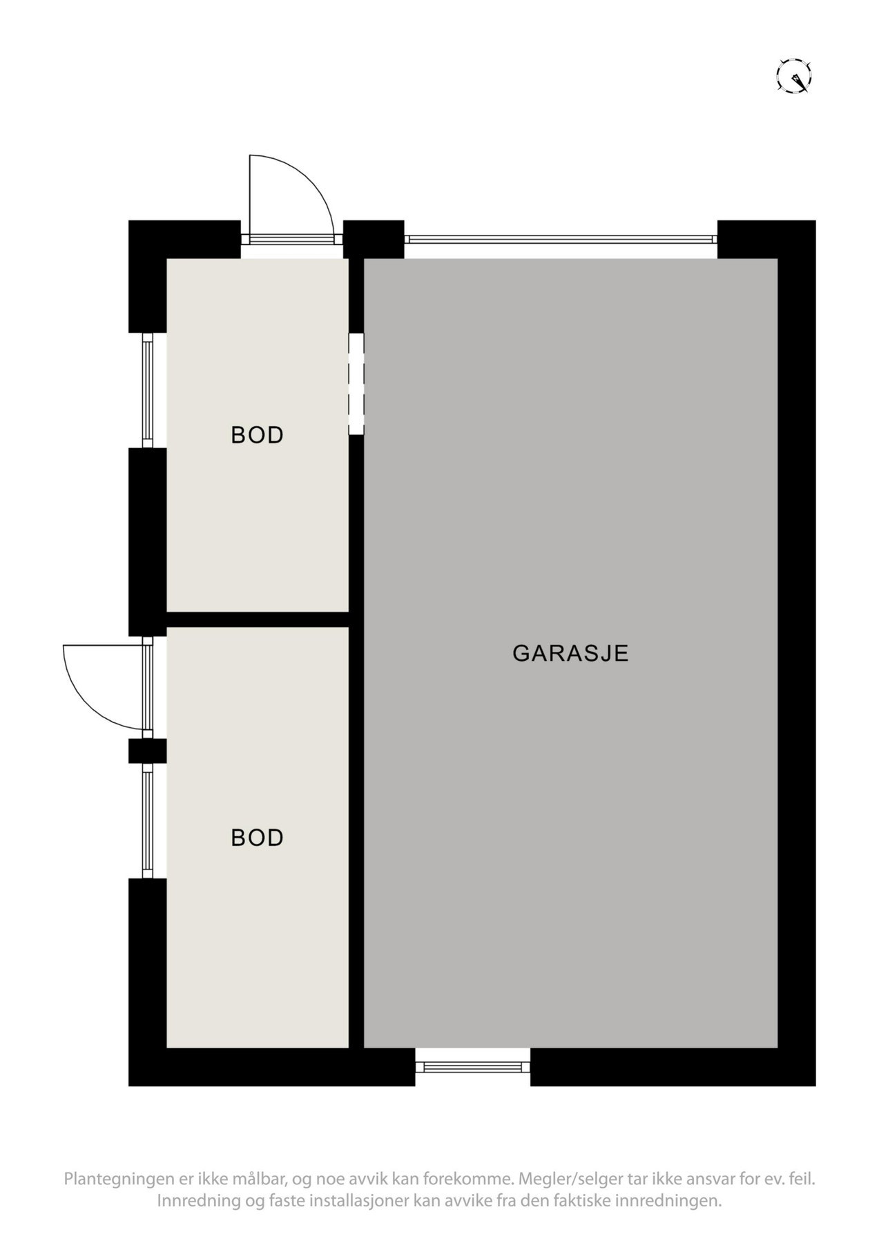 Plantegning - Garasje Galleribilde